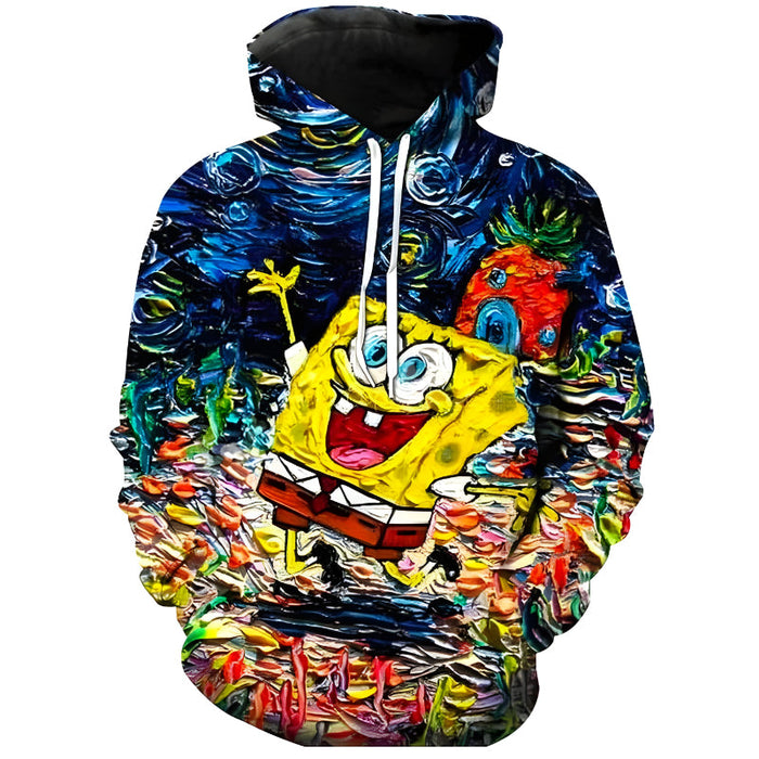 Animated Character Zip Up Hoodie For Kids