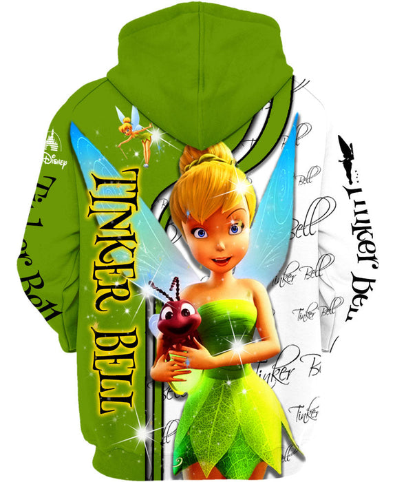 Children Tinker Bell Zip Up Hoodie