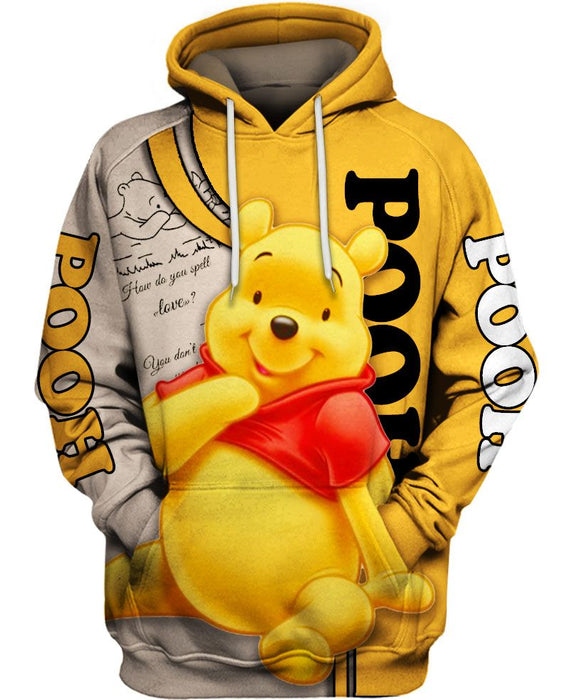 Children Winnie The Pooh Printed Hoodie