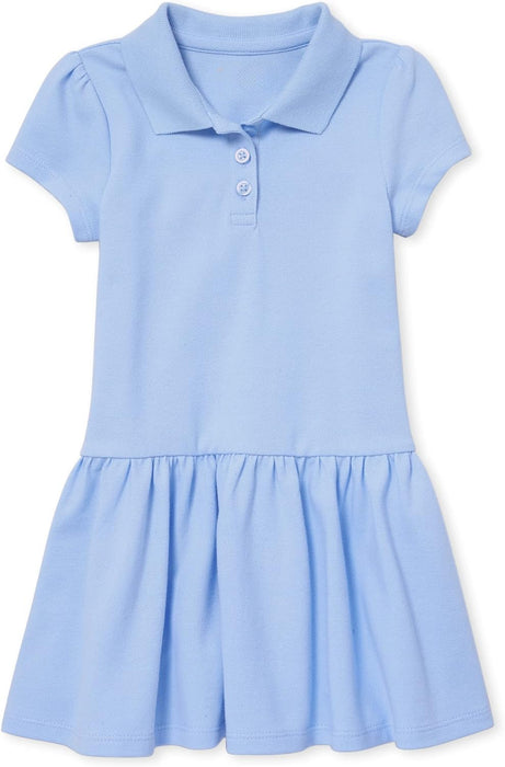 Collared Short Sleeve Dress