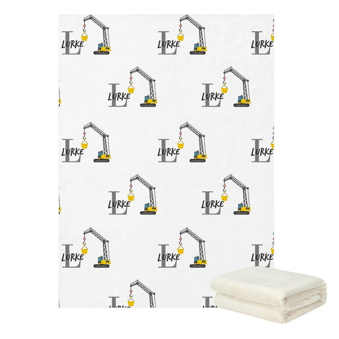 Construction Crane Vehicle Bedding Set