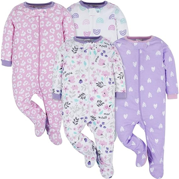 Pack Of 4 Cozy Babies Pajamas Set