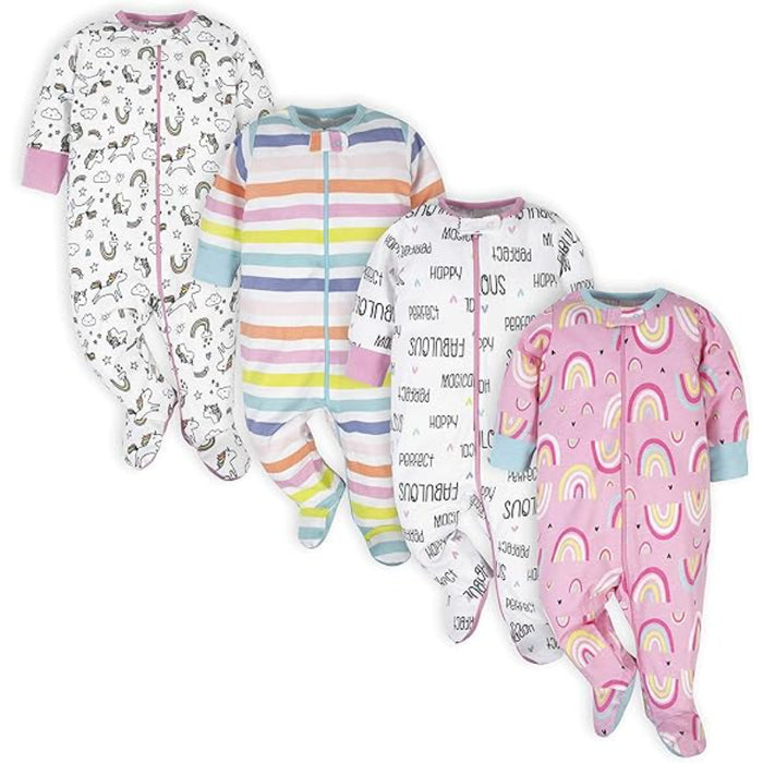 Pack Of 4 Cozy Babies Pajamas Set