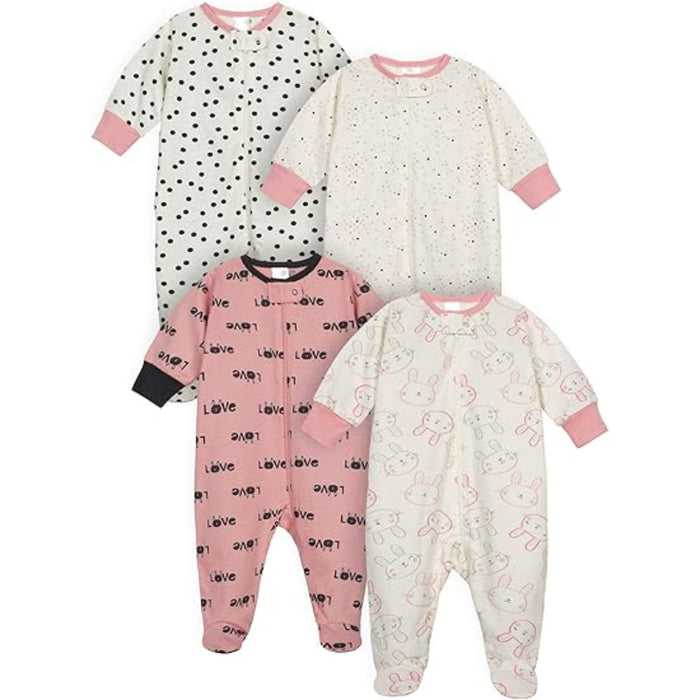 Pack Of 4 Cozy Babies Pajamas Set