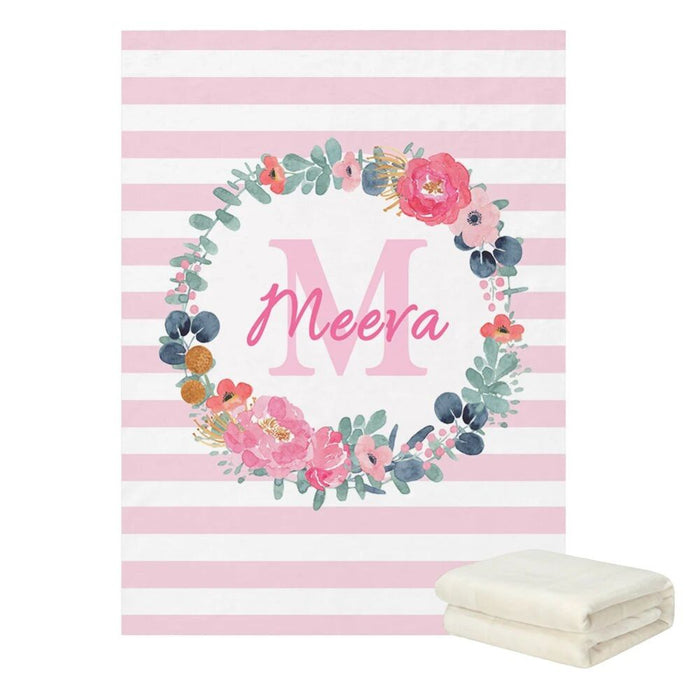 Custom Name Spring Flowers Bedding Set