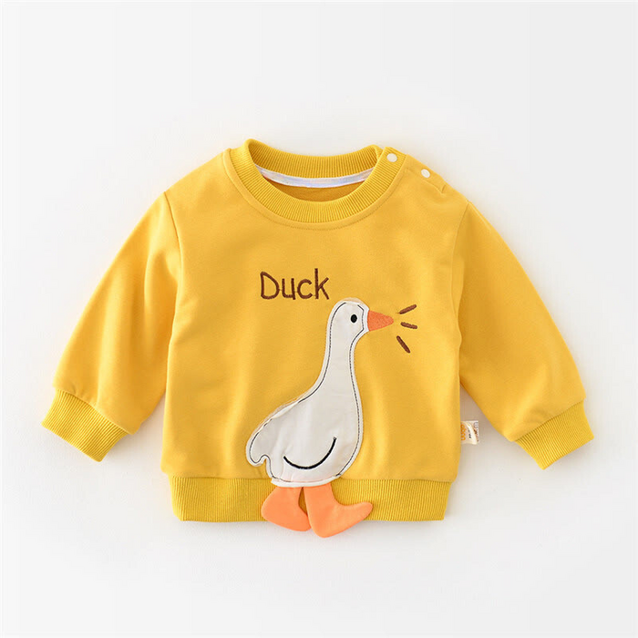 Duck Baby Sweatshirt Romper