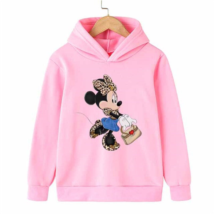 Elegant Minnie Mouse Print Hoodie