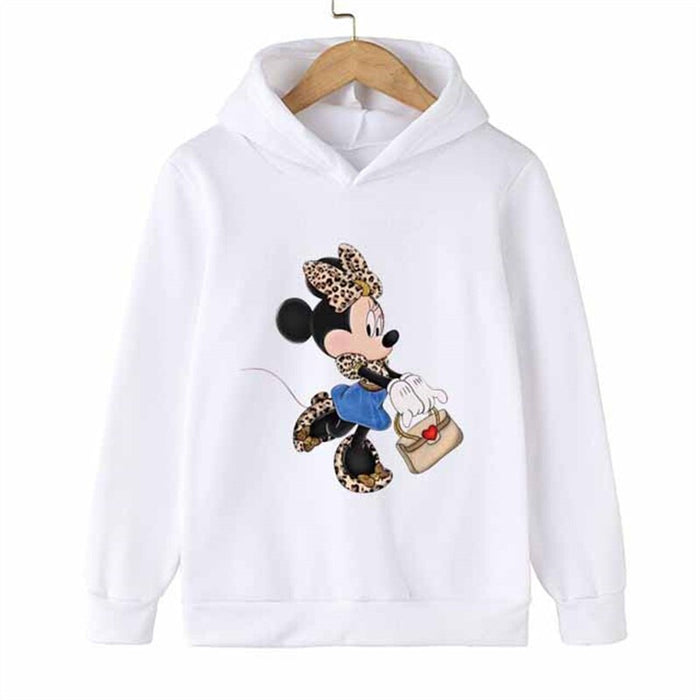 Elegant Minnie Mouse Print Hoodie