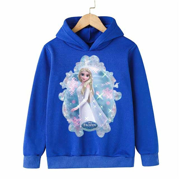 Elsa And Anna Printed Hoodie