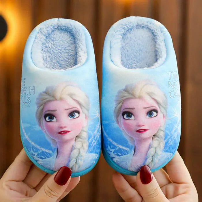 Elsa Cartoon Printed Flat Shoes