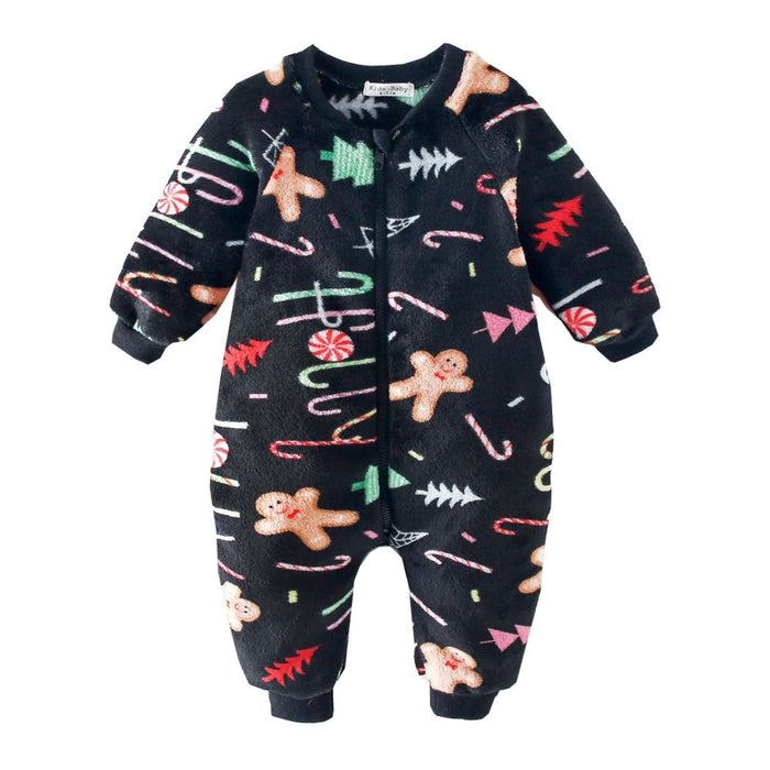 Fleece Thickened Long Sleeve Infants Rompers