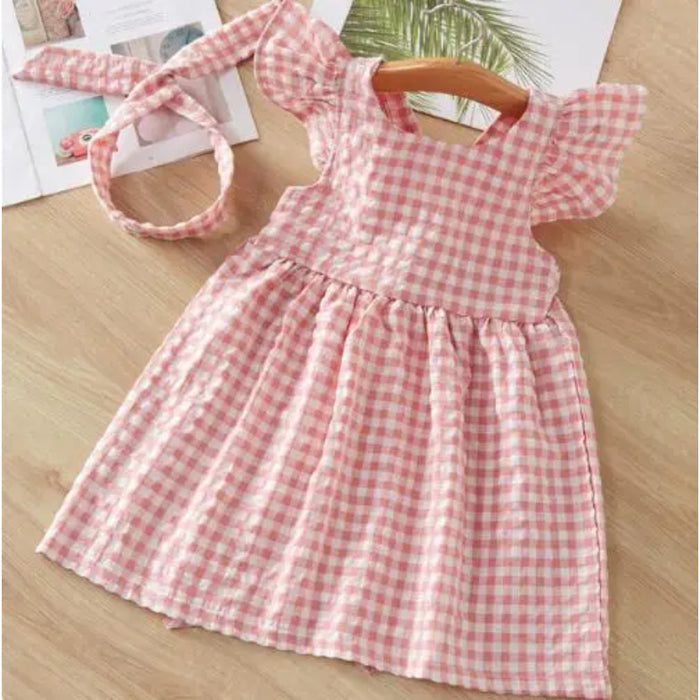 Gingham Check Summer Dress