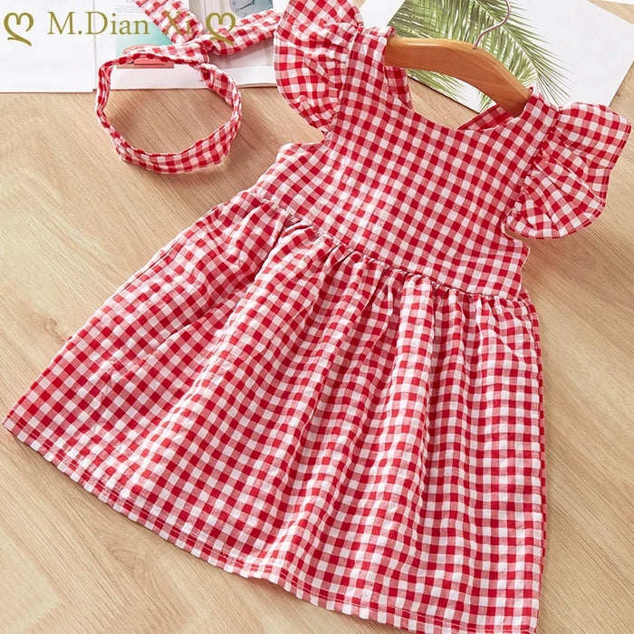 Gingham Check Summer Dress