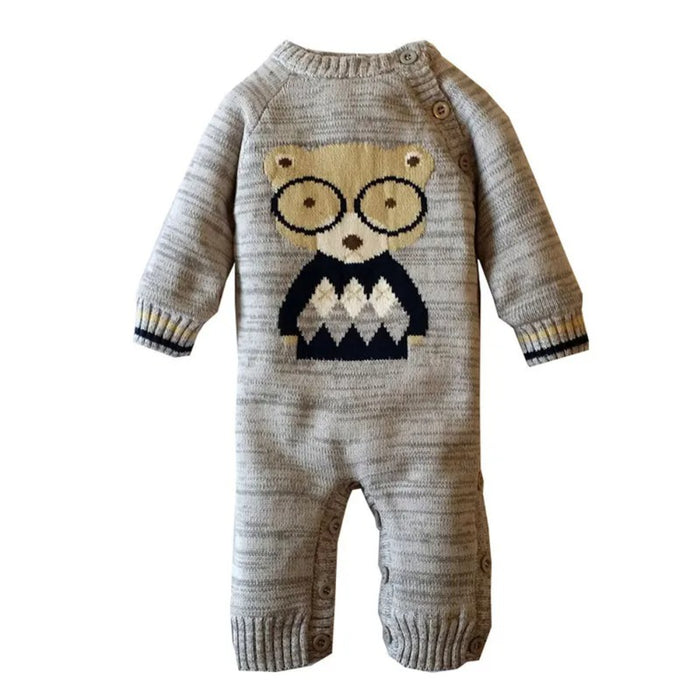 Infant Warm Knitted Jumpsuit