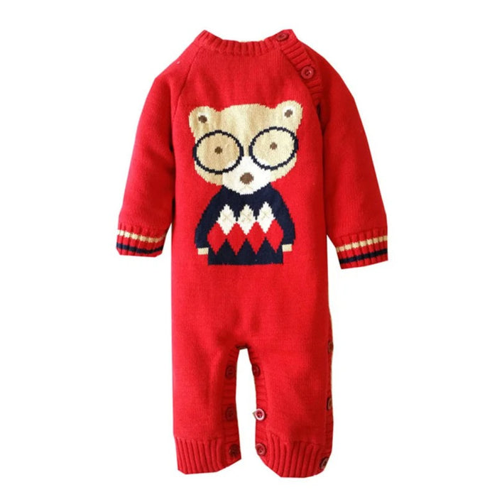 Infant Warm Knitted Jumpsuit