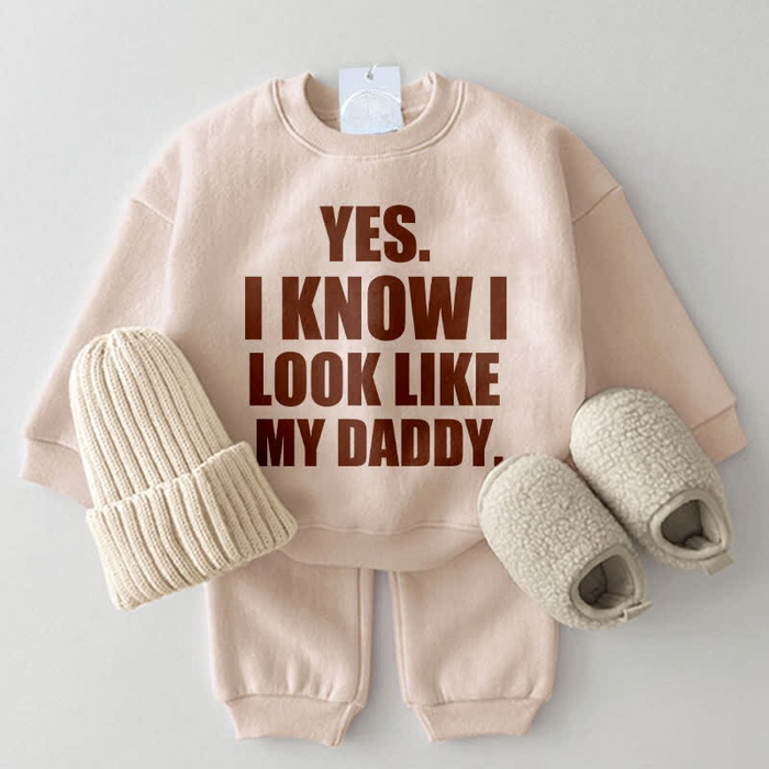 Look Like My Daddy Printed Sweatshirt