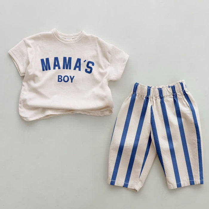 Mamas Boy Printed Baby Set