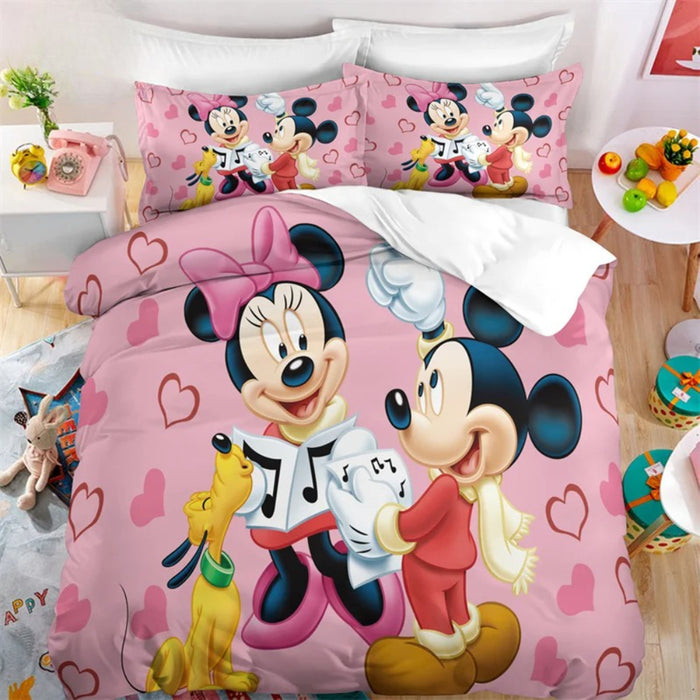 Mickey Mouse Printed Bedding Set