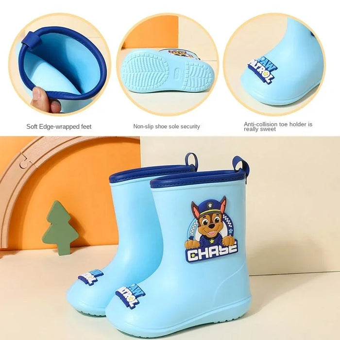 Paw Patrol Anime Character Themed Children Rain Shoes