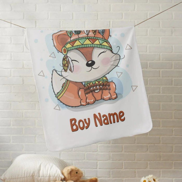 Personalized Cartoon Print Blanket