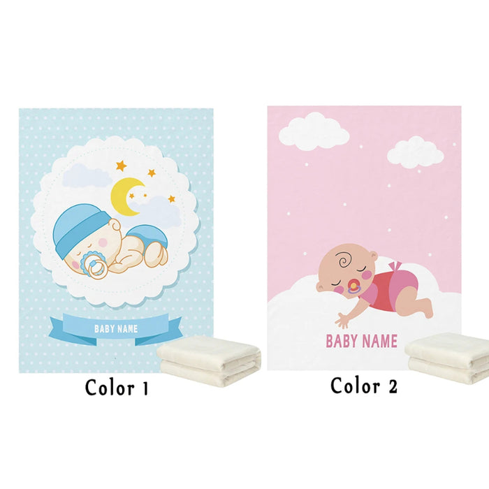 Personalized Dreamy Naptime Illustrations Blankets