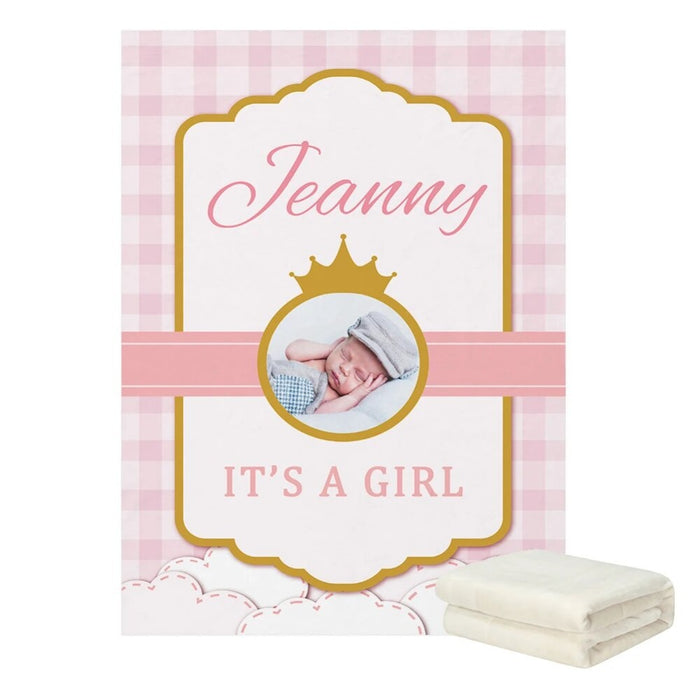 Personalized Name And Photo Blanket