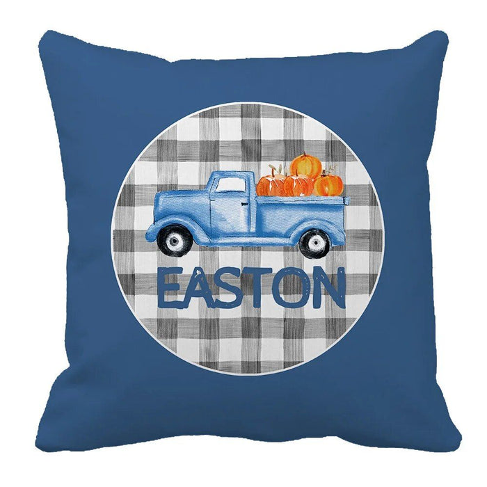 Personalized Plaid Vintage Truck Crib Bedding Set