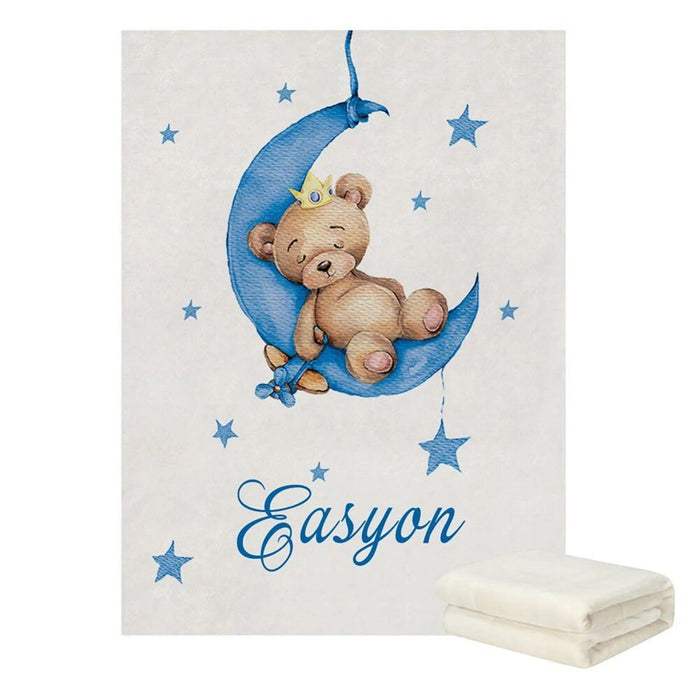 Personalized Sleeping Bear Crib Bedding Set