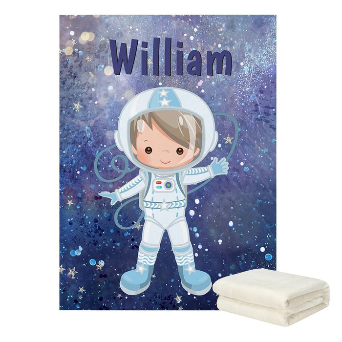 Personalized Space Astronaut Blanket