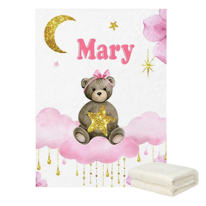 Personalized Teddy Bear Designs Blankets