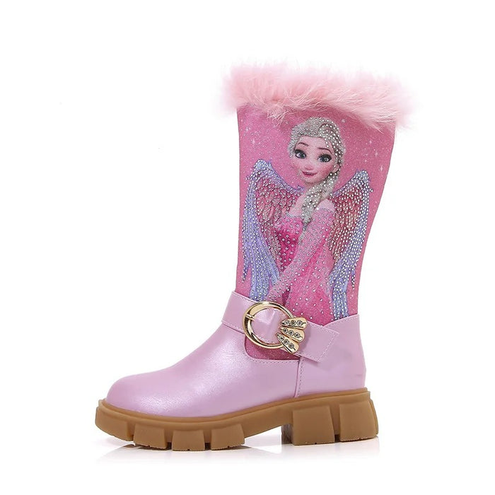 Princess Elsa Printed Long Boots