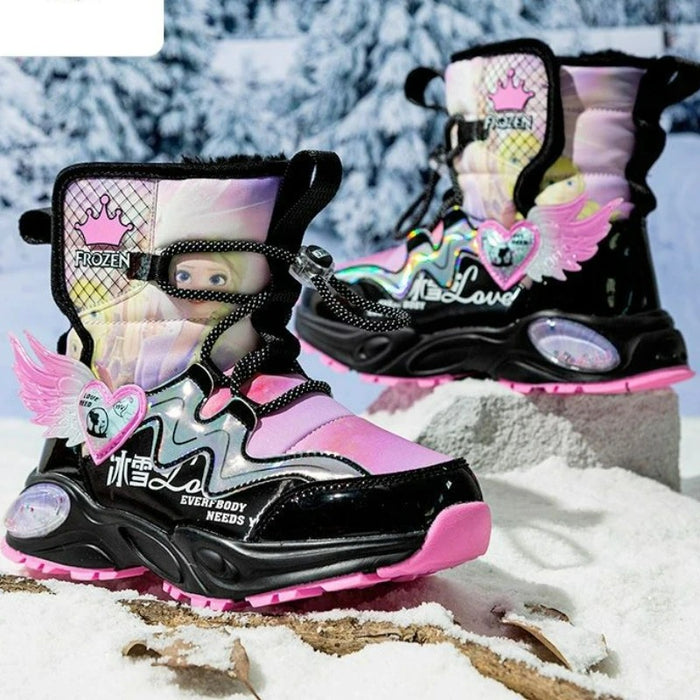 Princess Printed Frozen Snow Boots