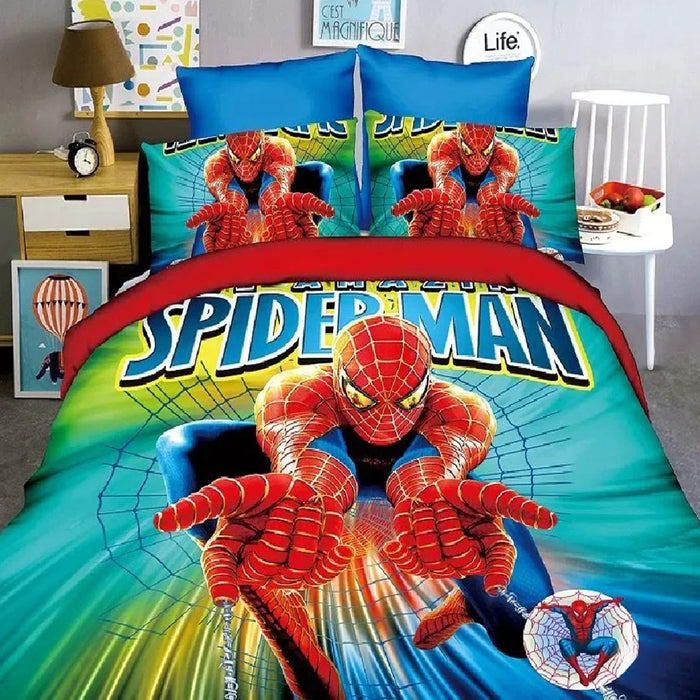 Printed Super Heroes Bedding Set