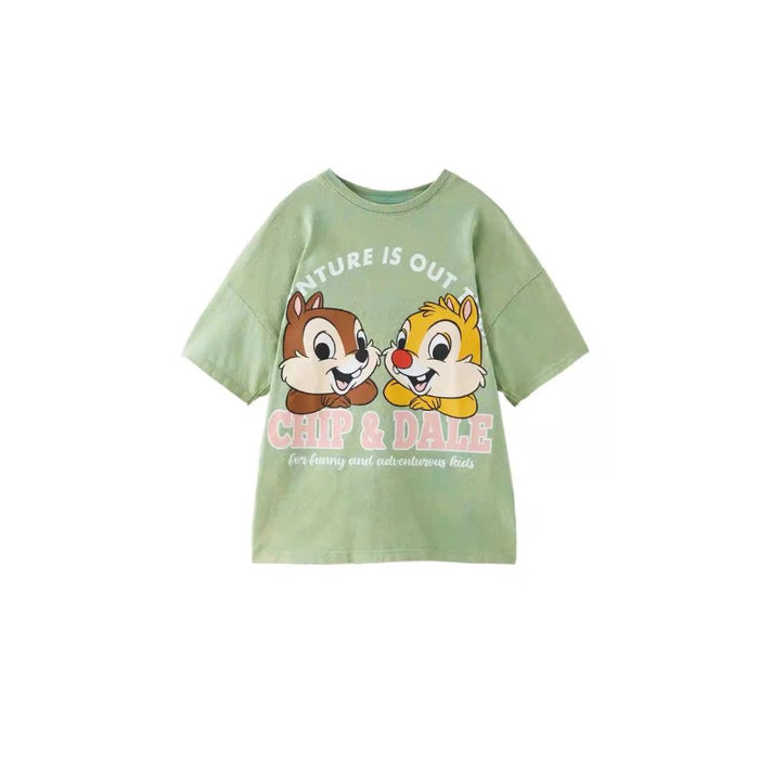 Short Sleeve Basic Tops Cartoon T Shirt