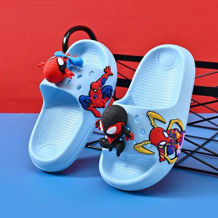 Soft Sole Spiderman Themed Slippers