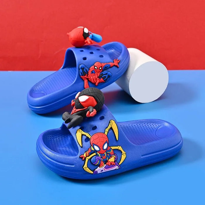 Soft Sole Spiderman Themed Slippers