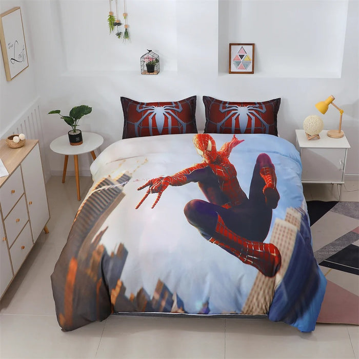 Spiderman Printed Bedding Set