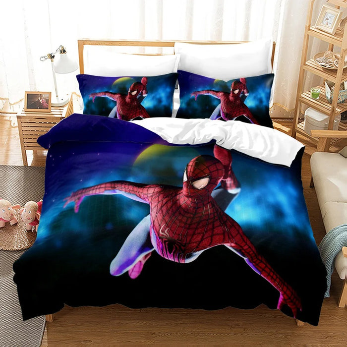 Spiderman Printed Bedding Set