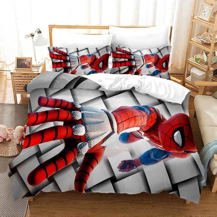 Spiderman Printed Bedding Set