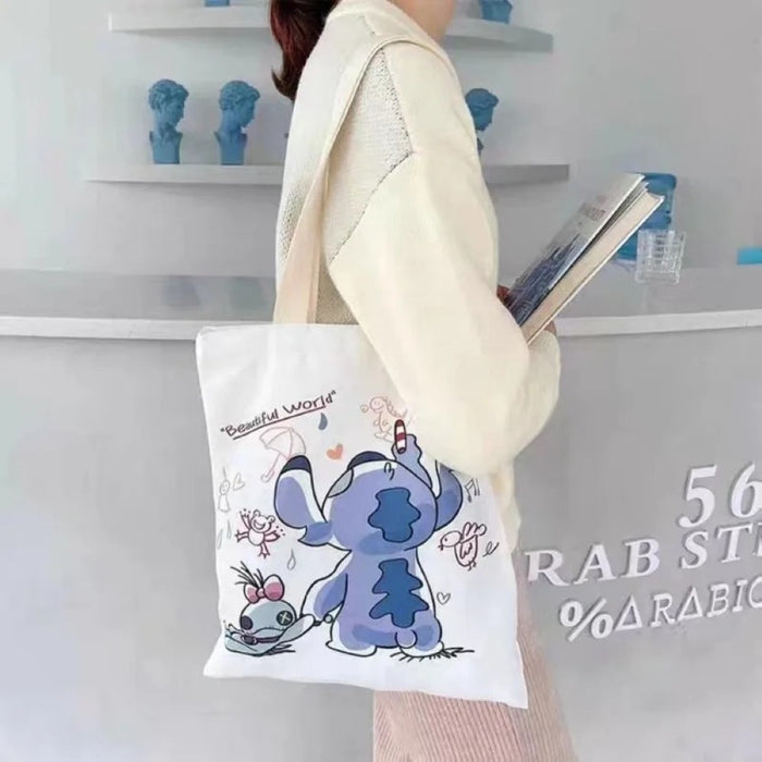 Stitch Cartoon Canvas Bag