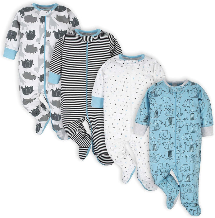 Striped And Patterned Baby Sleepers