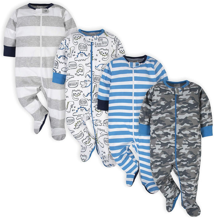 Striped And Patterned Baby Sleepers