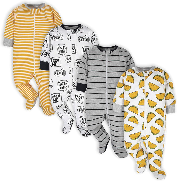 Striped And Patterned Baby Sleepers