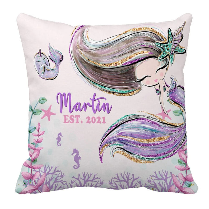 3 Pieces Mermaid Personalized Bedding Set