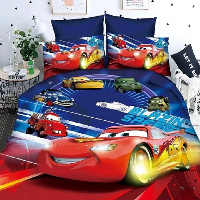 Textile Cars Cartoon Bedding Set