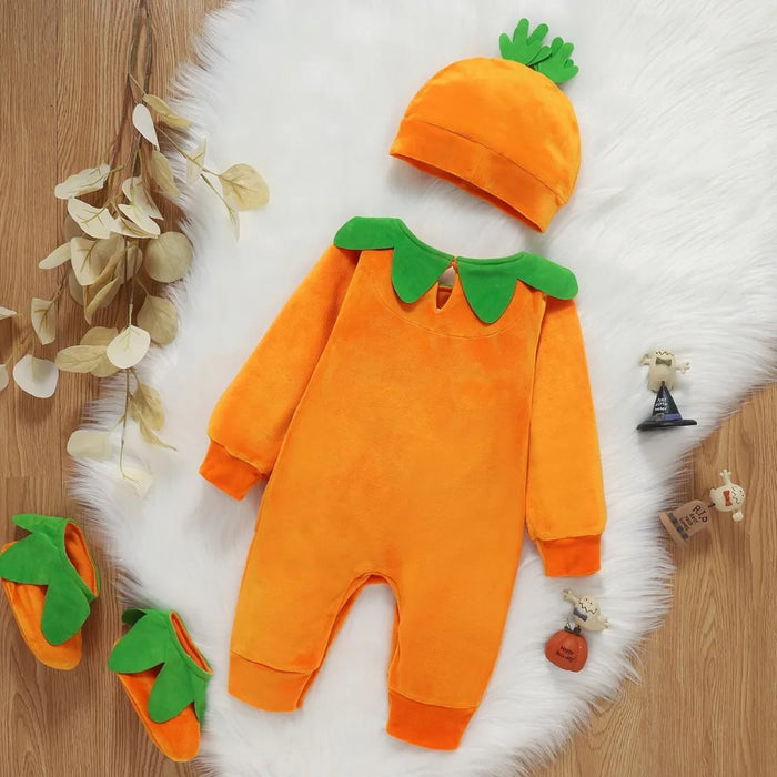 Halloween Pumpkin Costume Jumpsuit