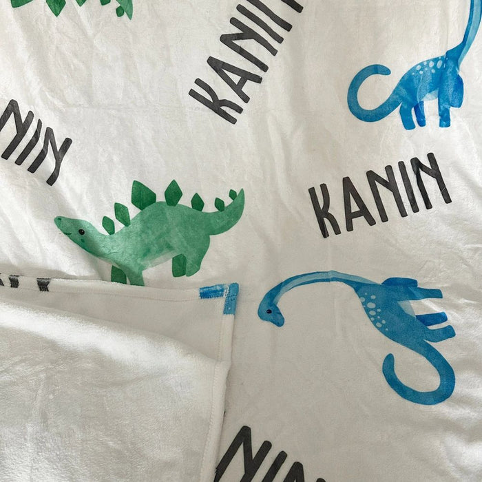 Personalized Dinosaur Bedding Set