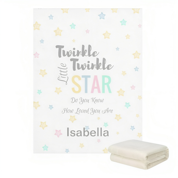 Personalized Twinkle Little Star Blanket