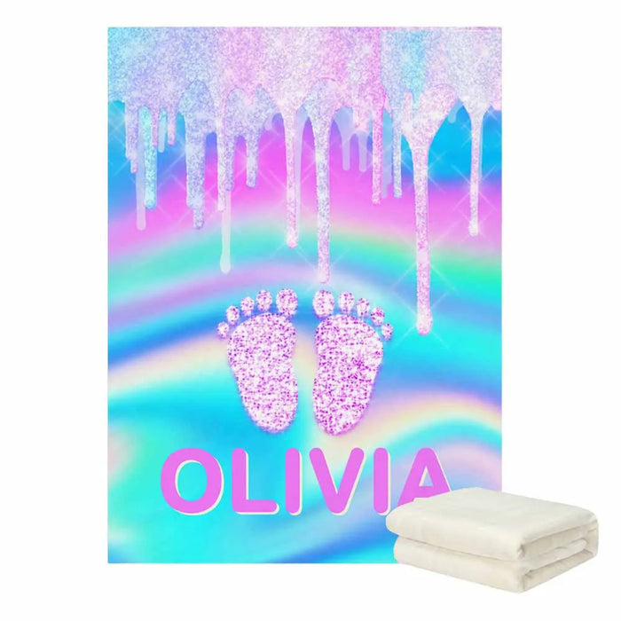 Personalized Enchanted Series Coral Fleece Blanket