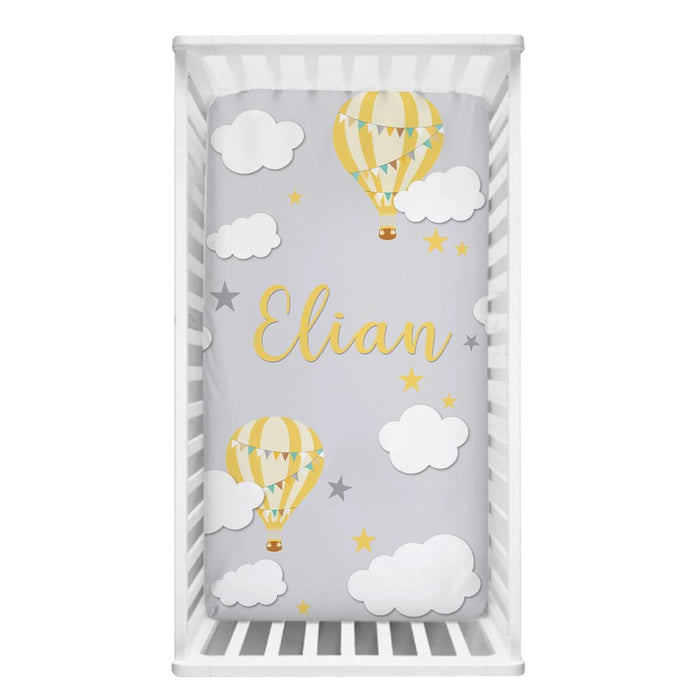 Cloud and Hot Air Balloon Bedding Set